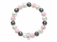 Thomas Sabo Armband Rosé grau schwarz Perlen 925 Silber Charms Hessen - Kassel Vorschau