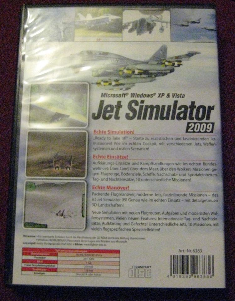 Jet Simulator 2009, tolles PC-Spiel für Liebhaber von Flugspielen in Unterleinleiter