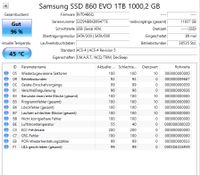 Samsung 860 Evo 1 TB SMART TOP Händler 95+ 2,5 Sata MwSt wie neu Niedersachsen - Gronau (Leine) Vorschau