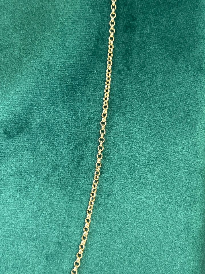 GOLD KETTE 14k 585 48,3cm L 0,2cm B 1,96g GG AU in Berlin