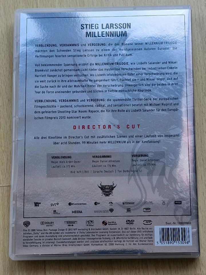 Stieg Larsson - Millennium Trilogie [Director's Cut] [3 DVDs] in Steinhagen