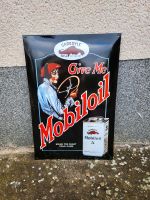 Emailschild Mobiloil 60 x 40 groß Tankstelle Werkstatt Oldtimer Bayern - Memmelsdorf Vorschau