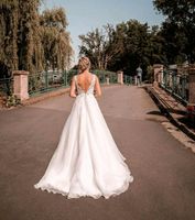 Brautkleid Hochzeitskleid M-L 38/40 A-Linie Ivory Glitzer Tüll Hessen - Biedenkopf Vorschau
