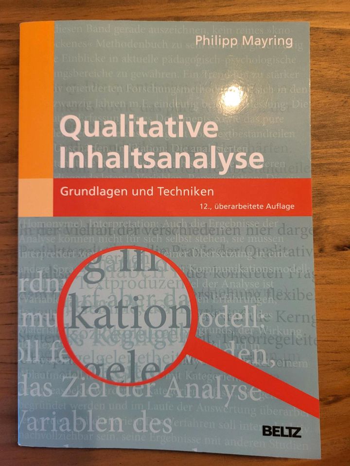 Qualitative Inhaltsanalyse - Philipp Mayring - 12. Auflage in Achern