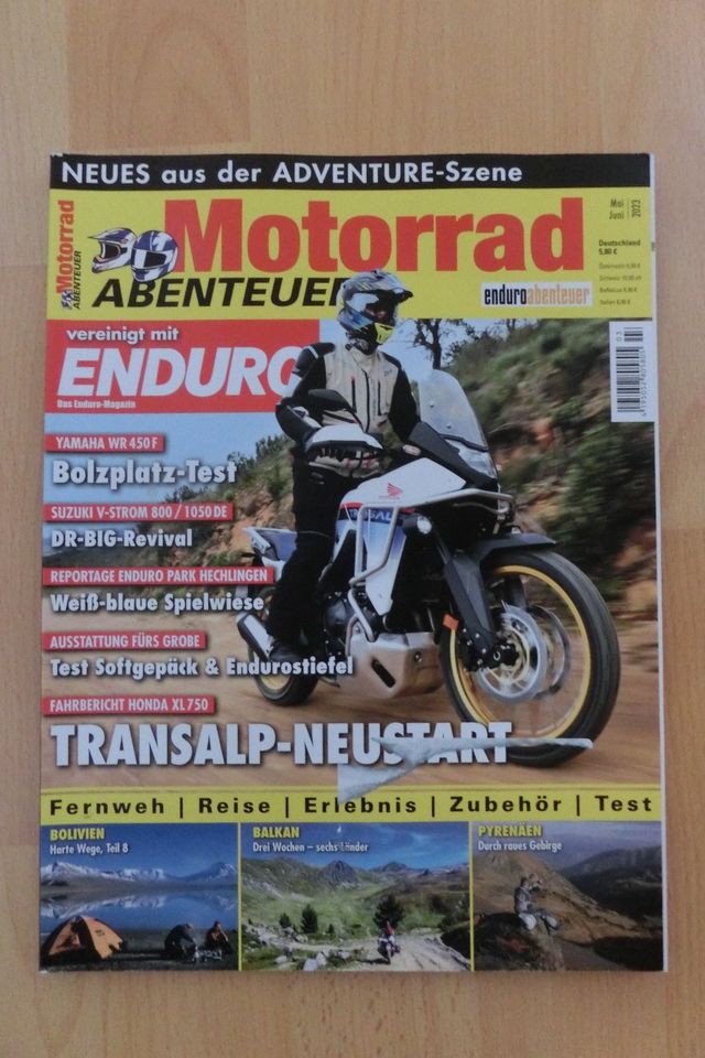 *** Zeitschrift - Motorrad - Abenteuer - Ausgaben 2023 *** in München