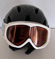 Skihelm Giro Größe S Helm in schwarz mit Skibrille Bayern - Kösching Vorschau