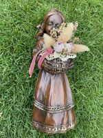 Diewald Wachsfigur Blumenmädchen Deko Mädchen mit Blumen 26 cm Niedersachsen - Bersenbrück Vorschau