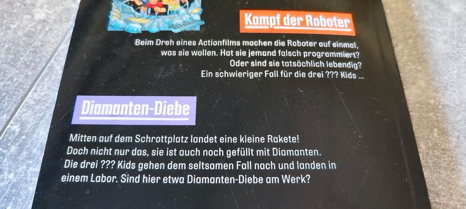 Buch die drei Fragezeichen Kids Kampf der Roboter, Diamamten-Dieb in Brieselang