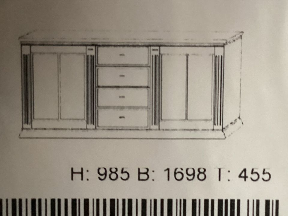 Sideboard Erle massiv , seidenmatt ,hochwertige Ausstattung zeitl in Hamburg