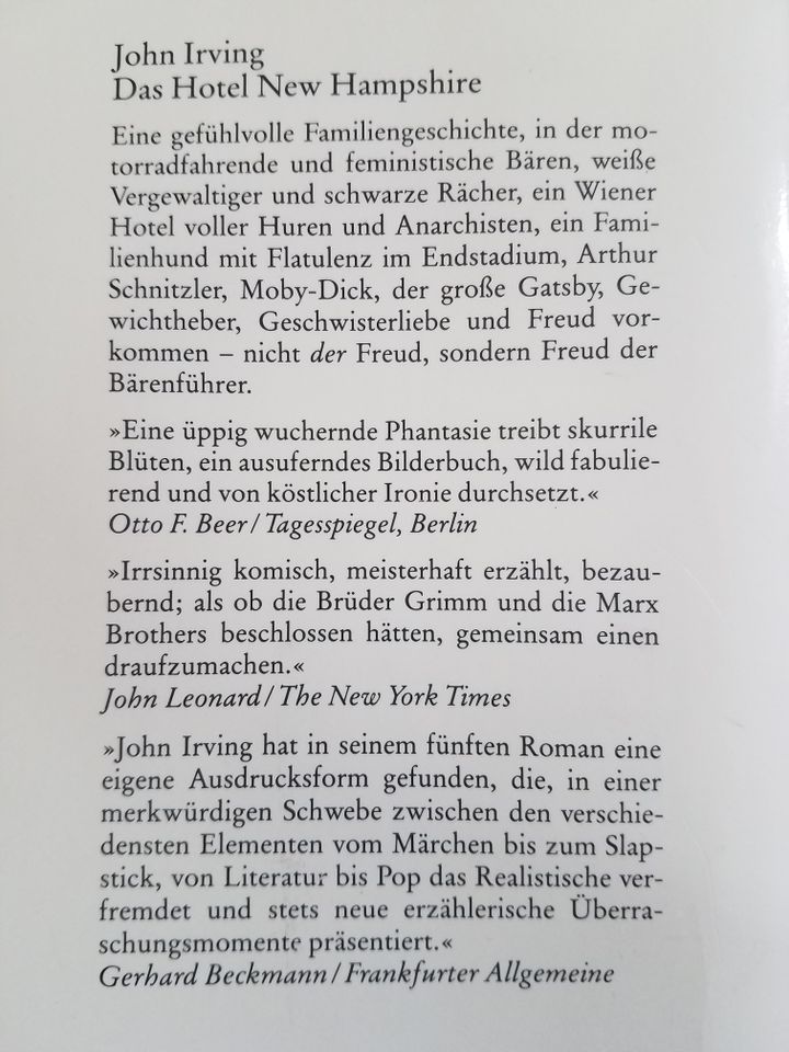 John Irving Buchpaket in Bischofsheim
