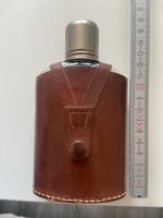 Flachmann Trinkflasche Glas/ Leder von Rumpp Vintage Nordrhein-Westfalen - Köln Vogelsang Vorschau