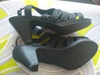 Damen Sandalen Sandaletten Marco Tozzi Wildleder Gr. 40 schwarz Wiesbaden - Erbenheim Vorschau