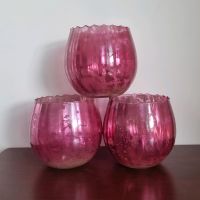 3 Kerzenhalter pink rosa metallic Glas, groß Neuhausen-Nymphenburg - Neuhausen Vorschau