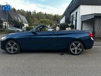 BMW 218d Cabrio sport line Automatik blau mit Leder weiß Innen Saarland - Neunkirchen Vorschau