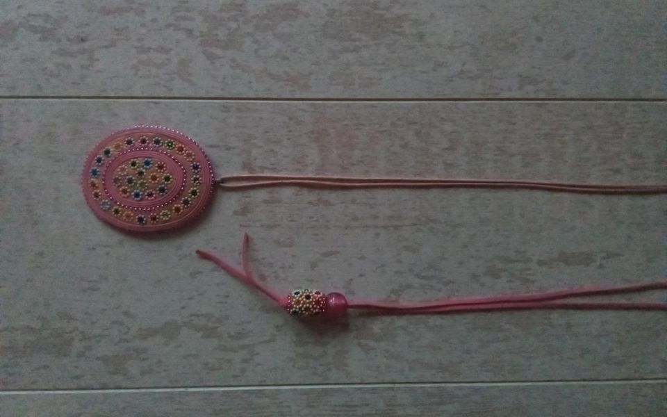 70 er Jahre Modeschmuck Kette Barbie pink rosa Festival Schmuck in Leverkusen