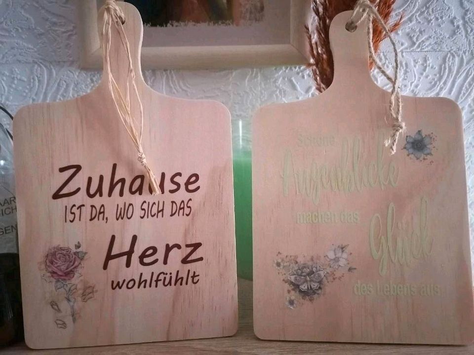 Deko Holz Brettchen Schilder / Shabby Landhaus Maritim Küche in Bad Zwischenahn