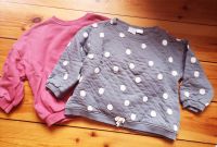 Zara Set  2x Pullover Sweatshirt polka dot taubenblau himbeerrot Niedersachsen - Amt Neuhaus Vorschau