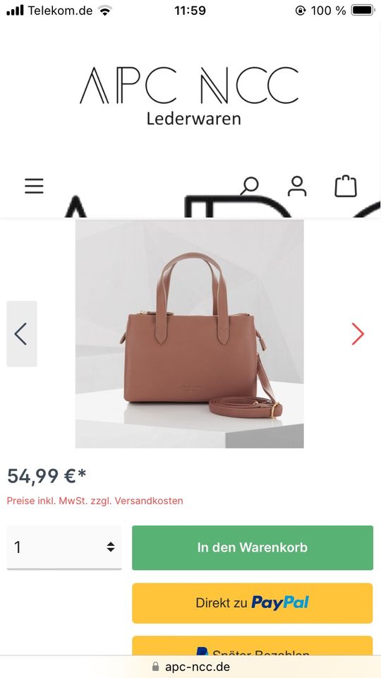 Louiz & Lou Handtasche in Wetschen