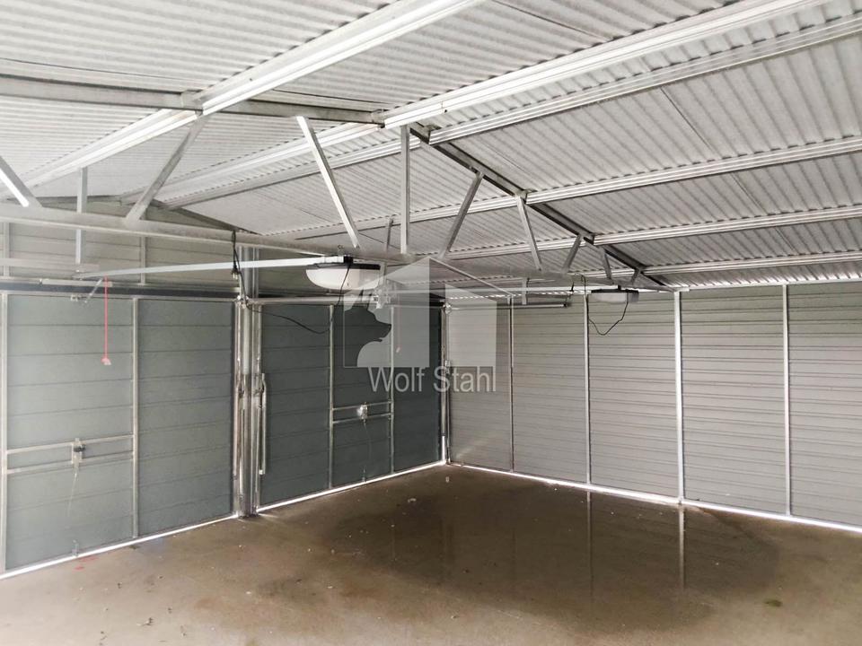 Blechgarage 8x7m Doppelgarage Fertiggarage Hohe Qualität ID271 in Görlitz