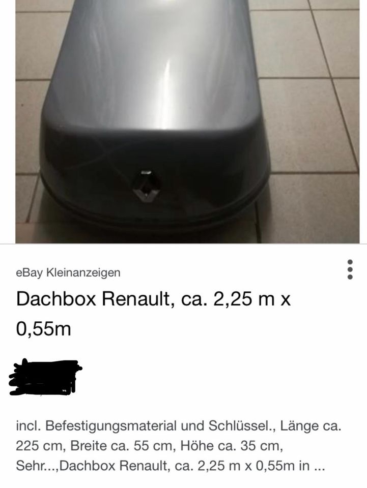 Dachbox  Original Renault in Düsseldorf