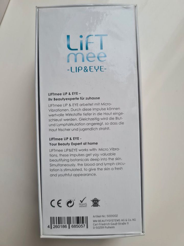 LIFT MEE LIP&EYE Beautygerät Micro Vibration Anti Falten NEU in Ganderkesee