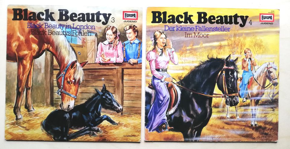 Black Beauty Folgen 1 2 3 4 komplett! EUROPA Hörspiel LP in Lienen
