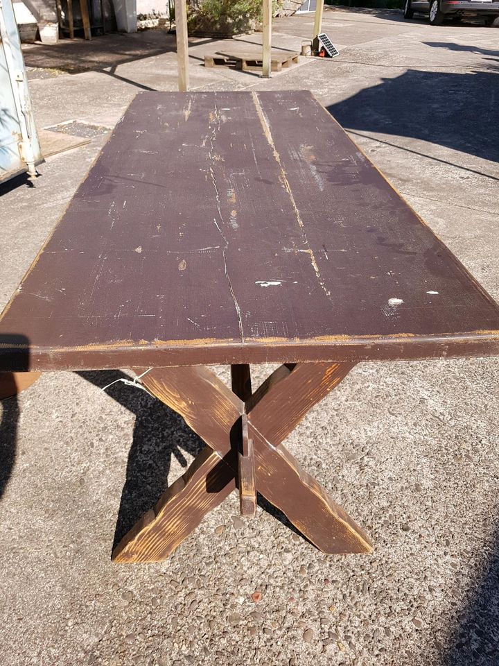 ★ ANTIK ★ Landhaus Küchentisch Esstisch Weichholz 170cm Holztisch Schreibtisch ★Vintage Tisch shabby chic von wohnART ANTIKMÖBEL in Neunkirchen-Seelscheid