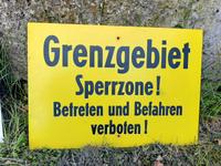 DDR Grenzschild Orginal Hansestadt Demmin - Demmin Vorschau