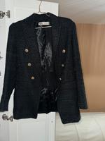Zara Blazer webstoff schwarz gr.xs Hessen - Erbach Vorschau