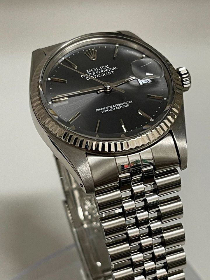 ROLEX DATEJUST 16014 STAHL WEISSGOLD 1988 ROLEX GARANTIE BIS 2025 in Karlsruhe