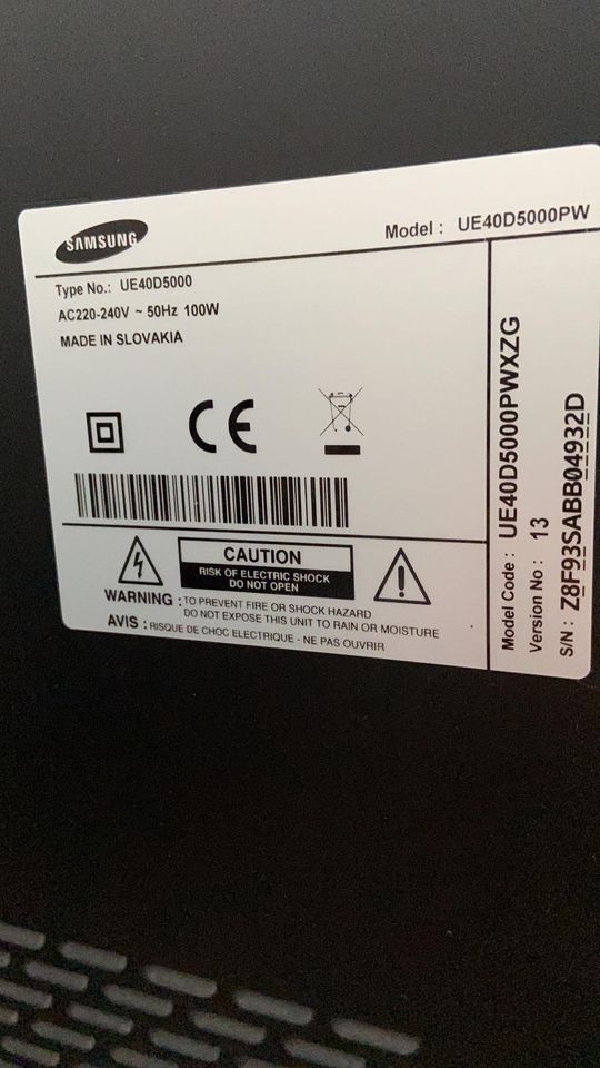 Samsung Superslim LED TV UE40D5000 40" in Weyhe