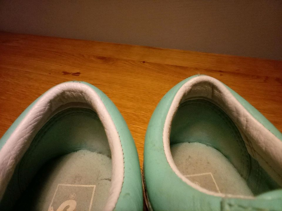 Vans Sneaker 38,5 mint grün blau Leder low Cut 38 1/2 in Senden
