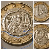 1 Euro Münze Griechenland 2007 mit Fehlprägung im Sterne,usw Baden-Württemberg - Ludwigsburg Vorschau