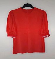 Rote Bluse mit Pufferarmen von Zara in Größe M/38 Hannover - Mitte Vorschau
