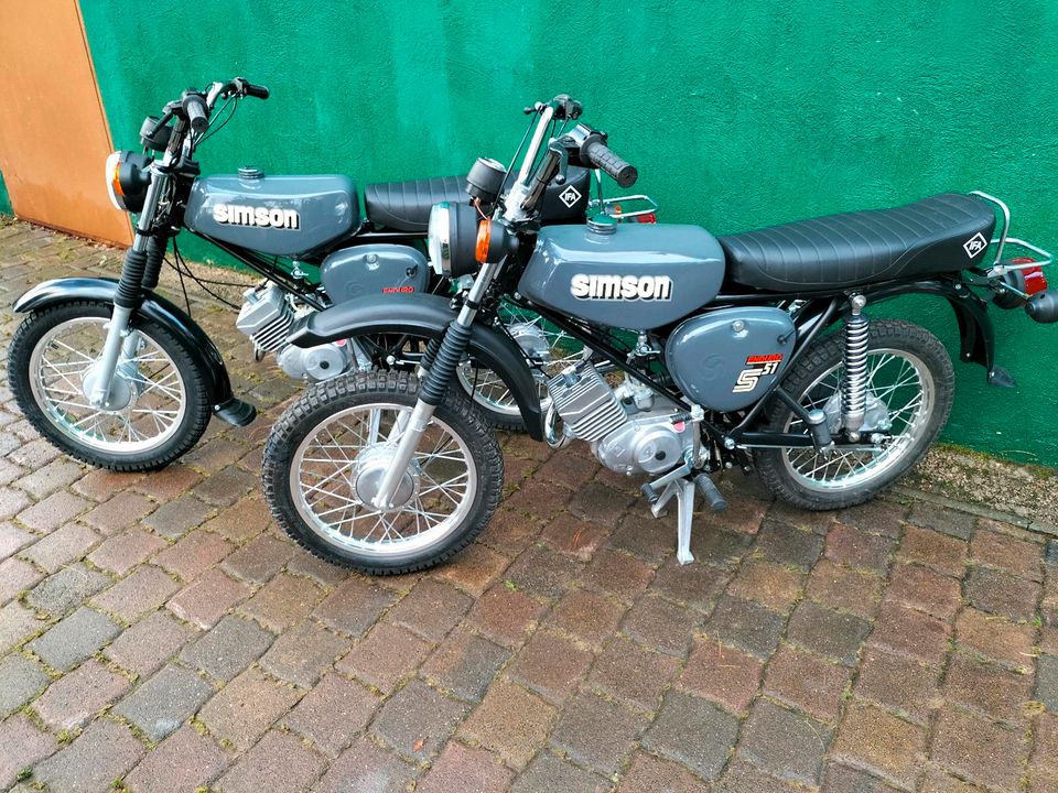 Simson S51 Enduro , Neuaufbau , Papiere , 12 Volt Vape Zündung in Nordhausen