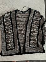 Cardigan Sommerjacke Sommercardigan schwarz weiß ethno 38/40 Hessen - Limburg Vorschau