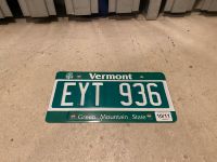 Original USA Nummernschild License Plate Vermont Bayern - Sonthofen Vorschau