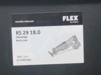 FLEX 417.874 Akku-Säbelsäge mit Pendelhub  RS29 -  18,0 V Nordrhein-Westfalen - Gladbeck Vorschau