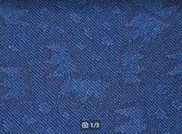 Jacquard Stoff Polsterstoff Möbelstoff Bezugsstoff blau schwarz Bayern - Babensham Vorschau