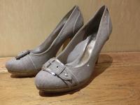 High Heels Pumps hellgrau mit Silberglitzer Gr. 41 Nordrhein-Westfalen - Eschweiler Vorschau