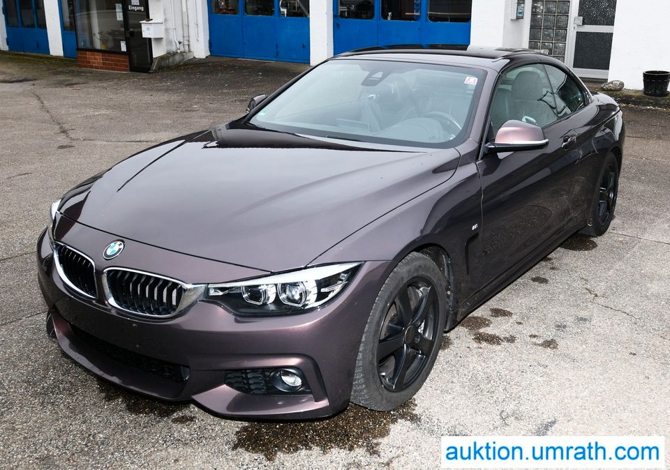 BMW 430 i M- Sport Cabrio Leder Klima Automatik Navi Shadow- Line M- Technik Aerodynamik- Paket Bi- Xenon Leasingverwertung in Neresheim