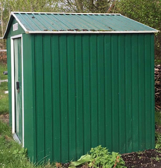 GARTENSCHUPPEN METALL mit 2 Schiebetüren in Schönberg / Holm