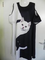 Sommer Kleid mit Katzen Motiv Cutouts Gr. 46/48 XXXL München - Ramersdorf-Perlach Vorschau
