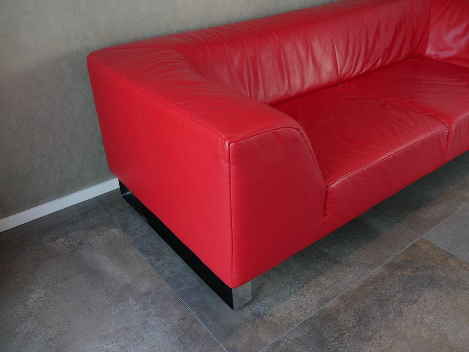 KOINOR Sofa | Modell Geneve Farbe rot #Couch #Sitzgarnitur in Forst