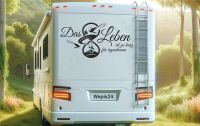 Das Leben | Wandtattoo | Wohnmobil, Wohnwagen Camping Aufkleber Nordrhein-Westfalen - Viersen Vorschau