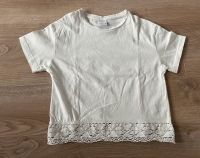 Zara T-Shirt cremeweiss mit Häkelkante Gr. 134 neu ohne Etikett Bayern - Königsbrunn Vorschau