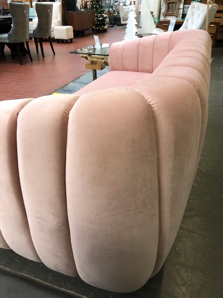 NEU! Sofa, 3-Sitzer, Samtsofa, Pink, Couchgarnitur, Samt, Couch in Bremen