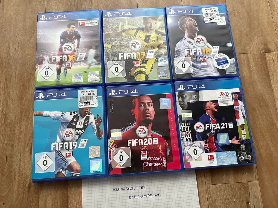 PS4 - FIFA17, FIFA18, FIFA19, FIFA20, FIFA21 in Offenbach