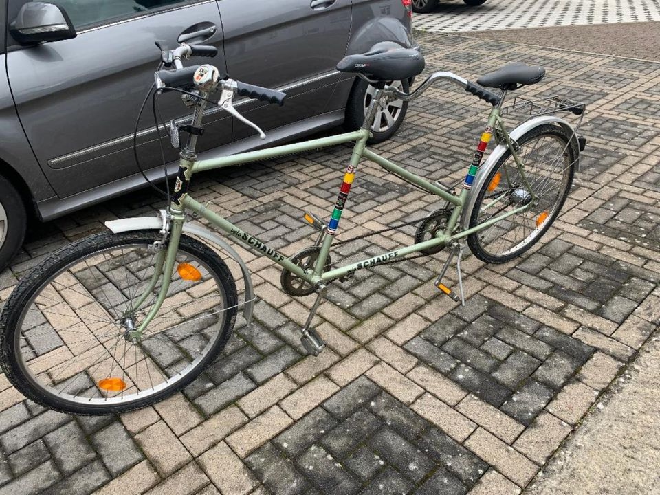 Tandem-Fahrrad in Linkenheim-Hochstetten