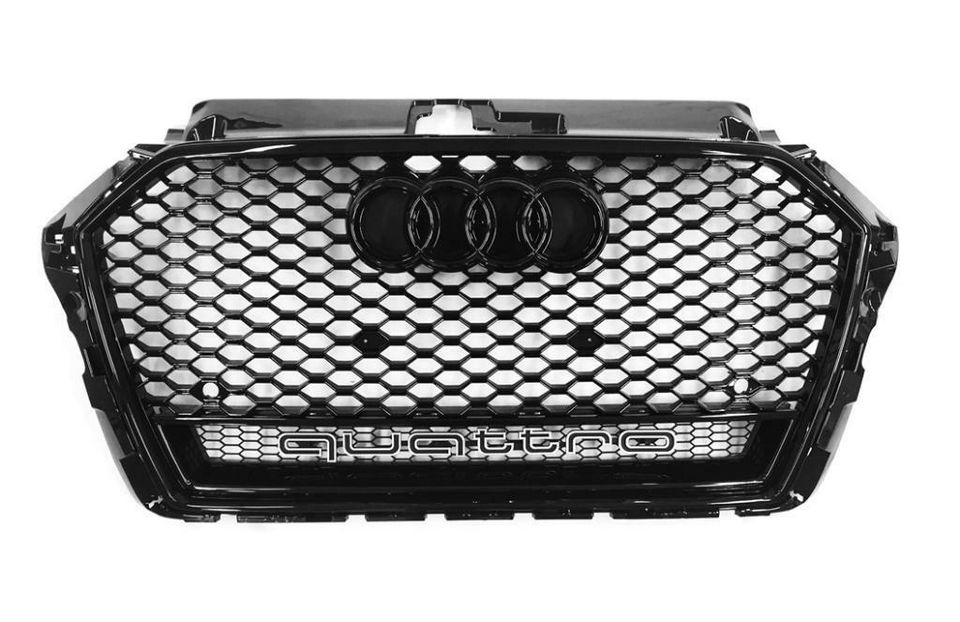 RS3 Grill Schwarz Glanz Quattro Audi A3 S3 8V Facelift 2016-2018 in Singen